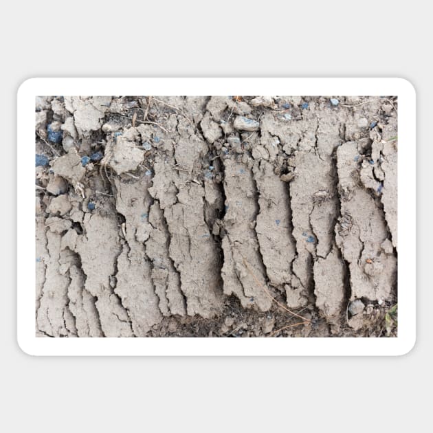 Arid mud flats Sticker by textural